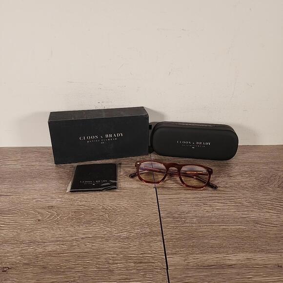 Christopher Cloos x Tom Brady Blue Light Glasses CLOOS X BRADY Bourbon/BL NIB